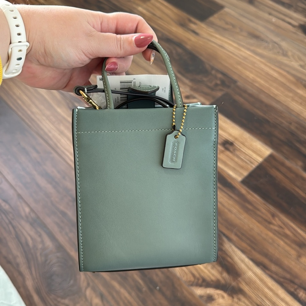 Coach NWT Sage Mini Cashin Tote Crossbody Bag